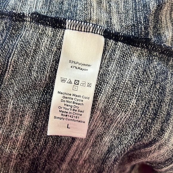 LulaRoe Sarah Multicolor Cardigan Sweater large - Picture 6 of 6